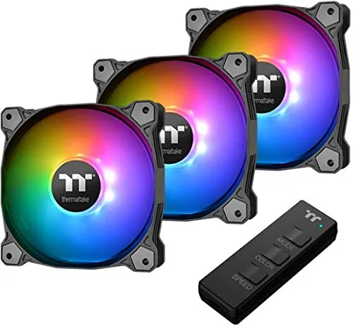 Thermaltake Pure 12 ARGB Sync Gehäuselüfter Tt-Premium Edition (3-Fan Pack) - Gehäuselüfter mit 120-mm-Design für hohen Luftstrom und leisen Betrieb. Kompatibel mit gängigen RGB-Softwarelösungen und bietet vielseitige Beleuchtungsmodi.