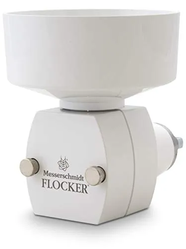 Messerschmidt Flockenquetsche für KitchenAid - Flocker Vorsatz für frische Hafer-Flocken und Gewürze, hochwertig und langlebig für kreative Küchenideen