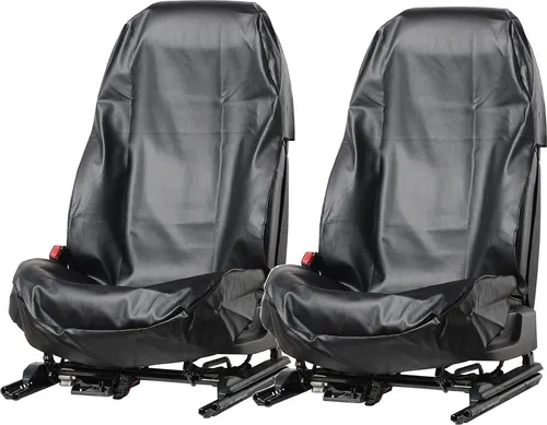 L & P Car Design Autositzbezug Sitzschoner - Autositzbezüge aus abwaschbarem Kunstleder in elegantem Schwarz, perfekt für Werkstatt und Auto, schützt vor Schmutz und Abnutzung.