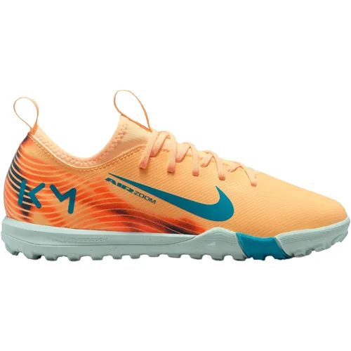 NIKE Kinder Fussball-Rasenschuhe JR ZOOM VAPOR 16 ACADEMY KM TF - Fußballschuhe mit verbessertem Air Zoom-Element für maximale Geschwindigkeit und Antrieb. Ideal für junge Spieler, die ihre Leistung auf dem Platz steigern möchten.