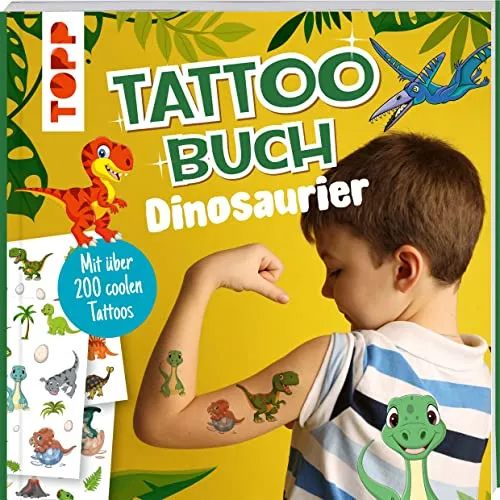 Tattoobuch Dinosaurier: Mit über 200 coolen Tattoos (Tattoobücher)