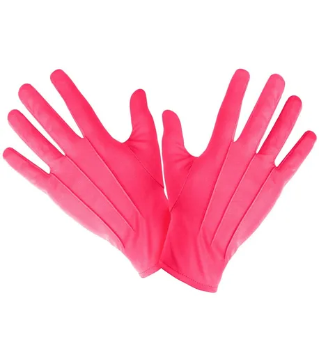 Handschuhe mit Biese rosa Fasnacht Widmann Karneval Accessoire Prinzessin