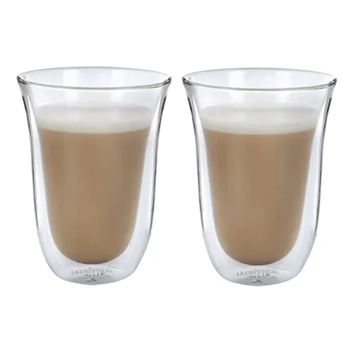La Cafetière Latte-Macchiato-Tassen, doppelwandig, 2er-Set, Klar