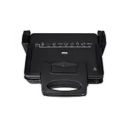 Silva Homeline KG 2410 Elektro Kontaktgrill - Elektrogrill mit Antihaftbeschichtung, klappbar und Kontrollleuchte für müheloses Grillen und einfache Reinigung.