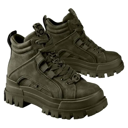 BUFFALO Damen Stiefel Aspha NC Mid in oliv von Buffalo