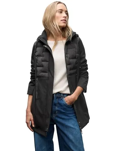 Street One Damen 2005336 Softshelljacke in schwarz von Street One