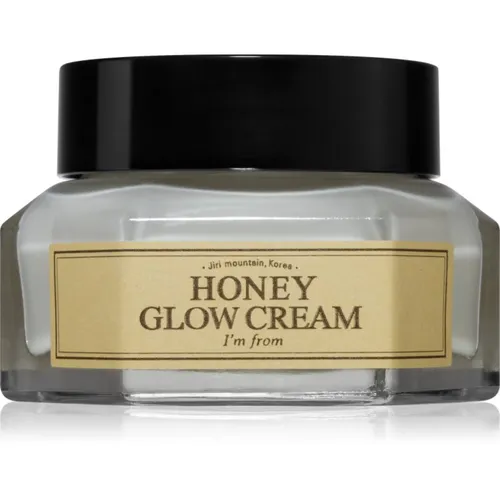 I'm from Honey Glow Cream Gesichtscreme 50 ml - Tagescreme mit 30,63% Honey Glow Queen, nährt und hydratisiert empfindliche Haut, verbessert Elastizität und bietet einen natürlichen Anti-Aging Effekt.