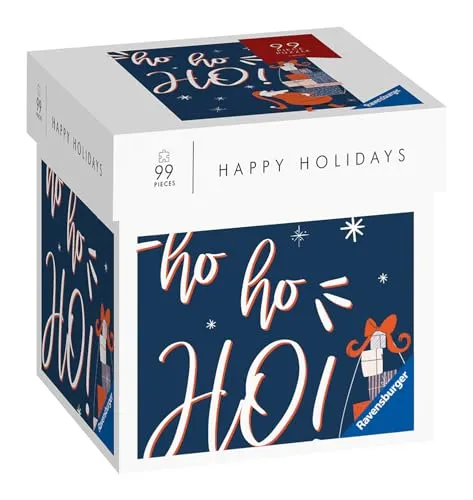 Ravensburger Puzzle 17353 - Happy Holidays - Ho Ho Ho! - 99 Teile Puzzle Moment Weihnachtspuzzle, kleines Puzzle