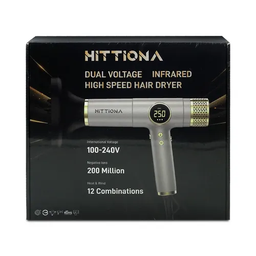 Hittiona Reise Ionen Föhn mit Diffusor-Negativ Ionen Haartrockner