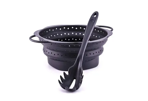 Kochblume Pastalöffel & Faltsieb L 2er Set