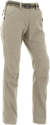 MAUL Rennsteig II lange Hose elastisch 32 sand 36 - Wanderhose für Damen, elastisch, schnelltrocknend und atmungsaktiv. Ideal für Outdoor-Aktivitäten wie Wandern und Trekking, mit praktischem Kordelzug und vorgeformten Knien für maximale Bewegungsfreiheit.
