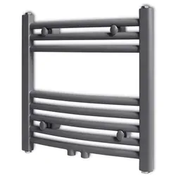 vidaXL Handtuchheizkörper 480x480mm - Handtuchwärmer und Heizkörper in einem, ideal für schimmelfreie Badezimmer. Mit Warmwasser-Zirkulationssystem für müheloses Trocknen von Handtüchern und Bademänteln.