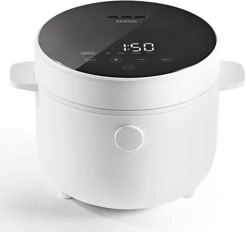 N8WERK Digitaler Reiskocher 2L - 5 Programme, Touch-Display, Antihaftbeschichtung und automatische Warmhaltefunktion für perfekten Reis ohne Anhaften