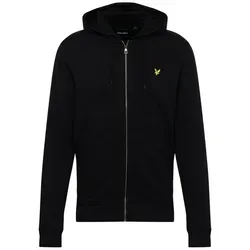 Lyle & Scott Sweatjacke gelb|schwarz M - Herren-Sweatjacke aus 100% Baumwolle, ideal für lässige Outfits. Mit Kapuze und Reißverschluss für optimalen Tragekomfort und Stil.