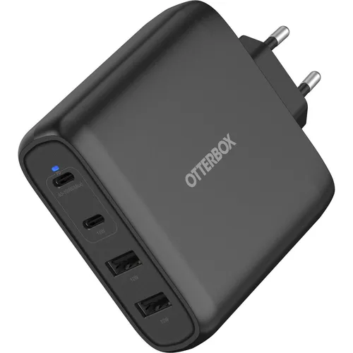 OtterBox Wall Charger 100W - Schnellladung für alle Geräte - OtterBox Zubehör mit 100W Leistung, ideal für schnelles Laden von Smartphones, Tablets und Laptops. Vier Anschlüsse für gleichzeitiges Laden.