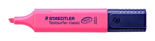 STAEDTLER 364-23 Textsurfer classic - Textmarker mit Keilspitze 1-5 mm, 10 Stück im Kartonetui, inkjet-safe und nachfüllbar für langlebigen Einsatz