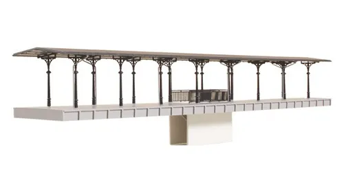 Auhagen 14481 Bahnsteig N - Modell für Spur N - Detailgetreuer Bahnsteig im Maßstab 1:160, perfekt für Modelleisenbahnanlagen, hergestellt in Deutschland, ideal für Sammler und Modellbauer.