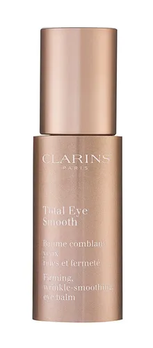 CLARINS Total Eye Smooth 15 ml - Glättende Augenpflege - Augenpflege mit Pflanzenextrakten für straffere Haut. Mildert Schwellungen und Falten, sorgt für eine frische Augenpartie. Ideal für jeden Morgen und als Maske.