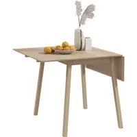 HOMCOM Esstisch für 2-4 Personen Kiefernholz Naturholz 110L x 86B x 75H cm