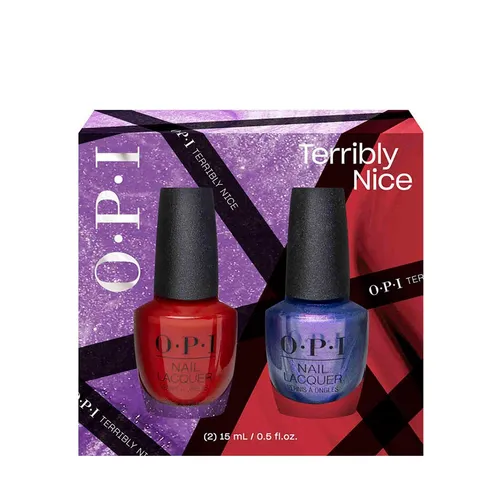 OPI Nail Lacquer Terribly Nice Duo Pack 2x15ml - Nagellack-Set - Praktisches Set mit zwei hochwertigen Nagellacken in Reisegröße. Ideal für unterwegs, um Ihre Nägel stilvoll zu gestalten.