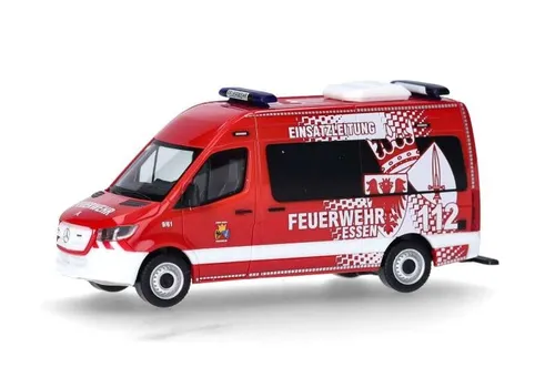 Herpa 098243 MB Sprinter '18 Bus Hochdach 'Feuerwehr Essen', 1:87 / H0