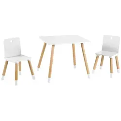 roba Baumann Kindersitzgruppe 450019WE, 3tlg. Lack Weiß - Die roba Baumann Kindersitzgruppe 450019WE ist ideal für kleine Entdecker. Sie bietet einen stabilen Tisch und zwei Stühle in modernem Weiß, perfekt für kreatives Spielen und Lernen.
