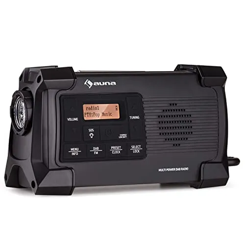 Auna DAB-Radio mit Bluetooth, Retro-Design von Auna