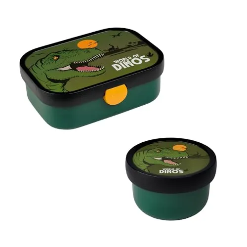Mepal Kinder Obst- und Bento Box Campus meets Fruits - Brotdosen, spülmaschinenfest & BPA-frei, mit Fächern und Clip-Verschluss für sicheres Transportieren von Snacks und Mahlzeiten.