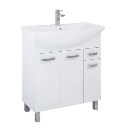 VBChome Badmöbel Set 75x47x84 cm mit Waschbecken