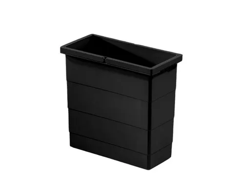 Hailo Inneneimer 1225949 schwarz 12 L - Haushaltszubehör mit 2 praktischen Henkel, ideal für die einfache Entsorgung und platzsparend in jedem Raum.