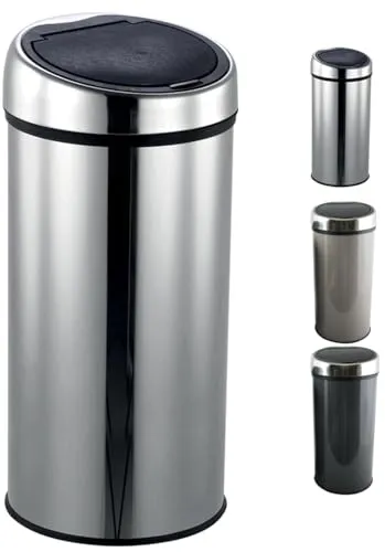 MSV Design Treteimer 30 Liter mit Touch Automatik - Eleganter Abfalleimer mit geruchsdichtem Edelstahl-Deckel und praktischem Inneneimer. Ideal für Küche und Bad, sorgt für Hygiene und stilvolles Ambiente.