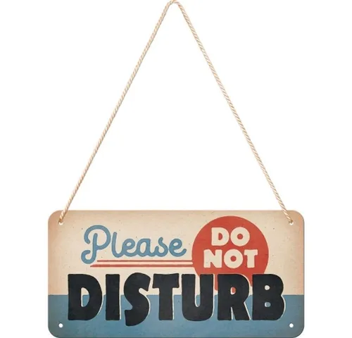 Nostalgic-Art Metallschild Hängeschild - Achtung - Do Not Disturb