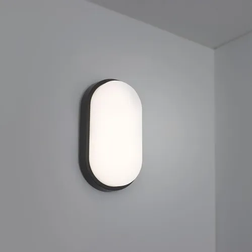 LED Feuchtraumleuchte 10W 4000K anthrazit
