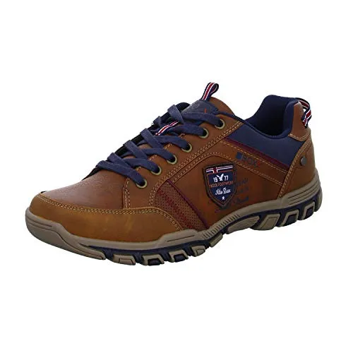 BOXX LD-190361B Herren Schnürhalbschuh Größe 43 - Herren-Schnürhalbschuhe mit robuster Gummisohle für langanhaltenden Tragekomfort und Stabilität, ideal für Freizeit und sportliche Aktivitäten.