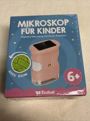 Edubini Abenteuer-Mikroskop für Kinder in Pink