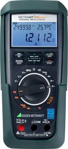 Gossen Metrawatt Metrahit PM Prime - TRMS Präzisions-Multimeter - Spannungsprüfer mit 310.000 Digits, ideal für professionelle Anwendungen dank robuster Bauweise und umfangreicher Messfunktionen.