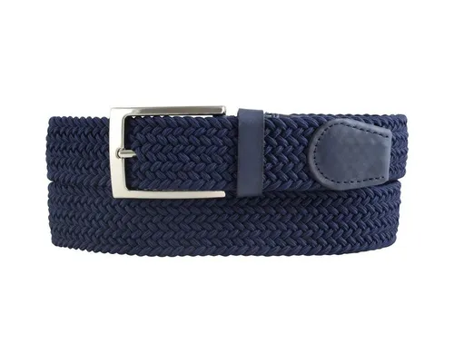 BELTINGER Ledergürtel Hochwertiger Stretch-Gürtel mit echtem Leder 3,5cm - Elastischer, gefl (1-St)