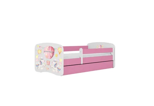 Raumhirsch Kinderbett Ballon, Rosa, 70x140 cm in pink von Raumhirsch Furniture