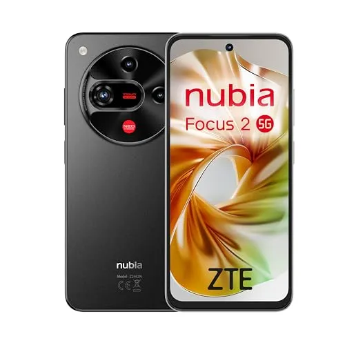 NUBIA Focus 2 5G - 8GB - 256GB - Black - Simlockfreies Handy mit 5G-Technologie, 8 GB RAM und 256 GB Speicher für blitzschnelles Surfen und ausreichend Platz für Ihre Daten.