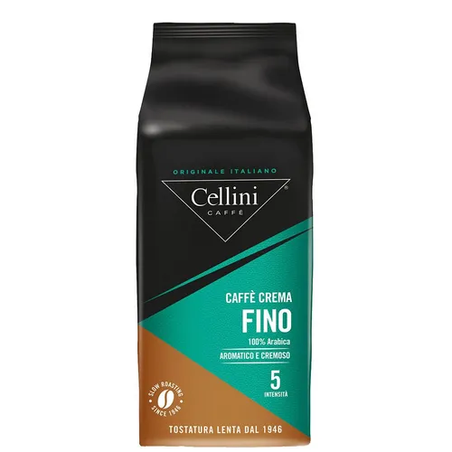 Cellini CAFFÈ CREME FINO Kaffeebohnen, 1,0 kg - kräftiger Arabica Genuss - Kaffeebohnen aus hochwertigen Arabica-Bohnen, ideal für Liebhaber kräftigen Kaffees. Perfekt für eine aromatische Tasse Kaffee.