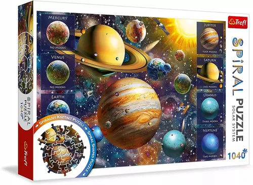 Trefl TR40013 Sonnensystem - 1040 Teile Spiral-Puzzle, Premium-Qualität für Erwachsene und Kinder ab 12 Jahren, perfektes Geschenk für kreative Köpfe