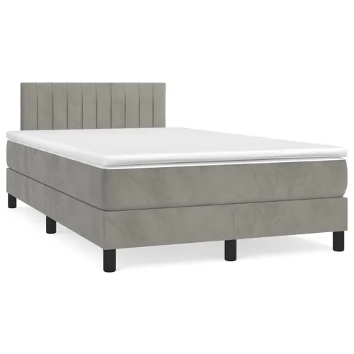 vidaXL Boxspringbett mit Matratze 120x200cm