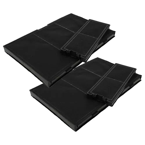 vhbw 4x Filter kompatibel mit Neff D95IMW1N0/01, D95IMW1N0, D95IMT1N0B/01, D95IKP1S0/02, D95IKP1S0/01 Dunstabzugshauben - 4x Aktivkohlefilter