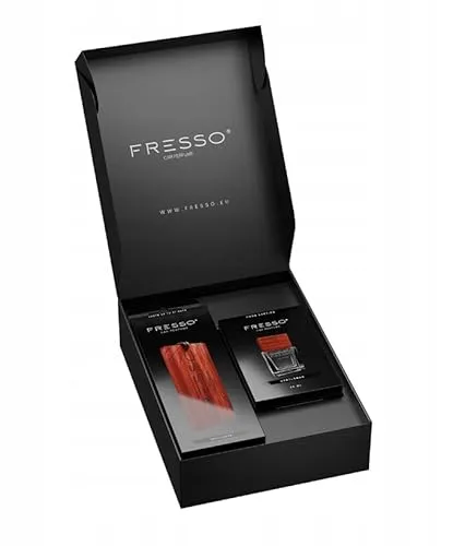 Fresso luxuriöser Autoduft | Geschenkbox | Set Parfum 50ml + Anhänger | Geschenkidee… (Gentleman, Geschenkbox)
