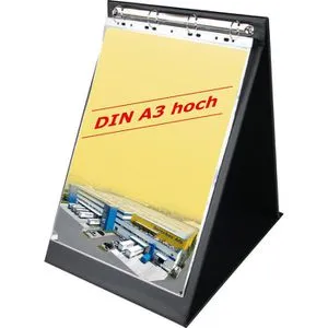 Veloflex Tisch-Flipchart 4133280 A3 hoch, schwarz von Veloflex