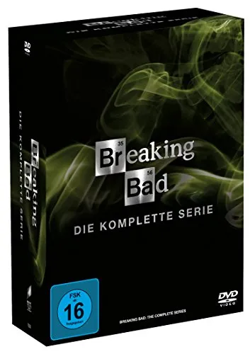 Breaking Bad - Die komplette Serie (21 DVDs) - Packende Krimiserie über einen Chemielehrer, der zum Drogenbaron wird. Freigegeben ab 16 Jahren, ein Muss für Serienliebhaber!