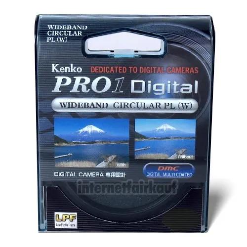 Kenko Pro1D Polfilter circular 52mm - Kamera-Filter zur Reduzierung unerwünschter Reflexionen und Intensivierung von Farben für beeindruckende Landschaftsaufnahmen, ideal für Fotografen.