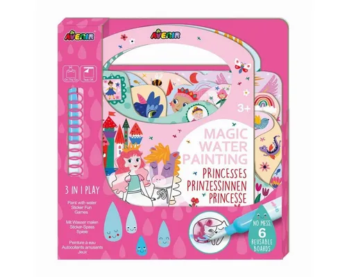 Avenir Kreativset 3-in-1 Ausmalspiel mit Stickern und Spielideen für Kinder ab 3 Jahren