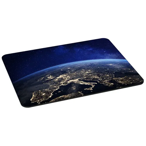 Mauspad XL Gaming Mouse Pad vernähte Ränder rutschfest, Space Night Europa Nacht