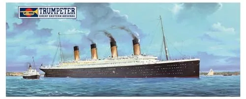 Trumpeter Titanic Bausatz mit LED Lichtern 1:200 - Boote & Schiffe, detaillierter 1:200 Modellbausatz der Titanic mit LED Lichtern für beeindruckende Nachbildung und Beleuchtungseffekte.
